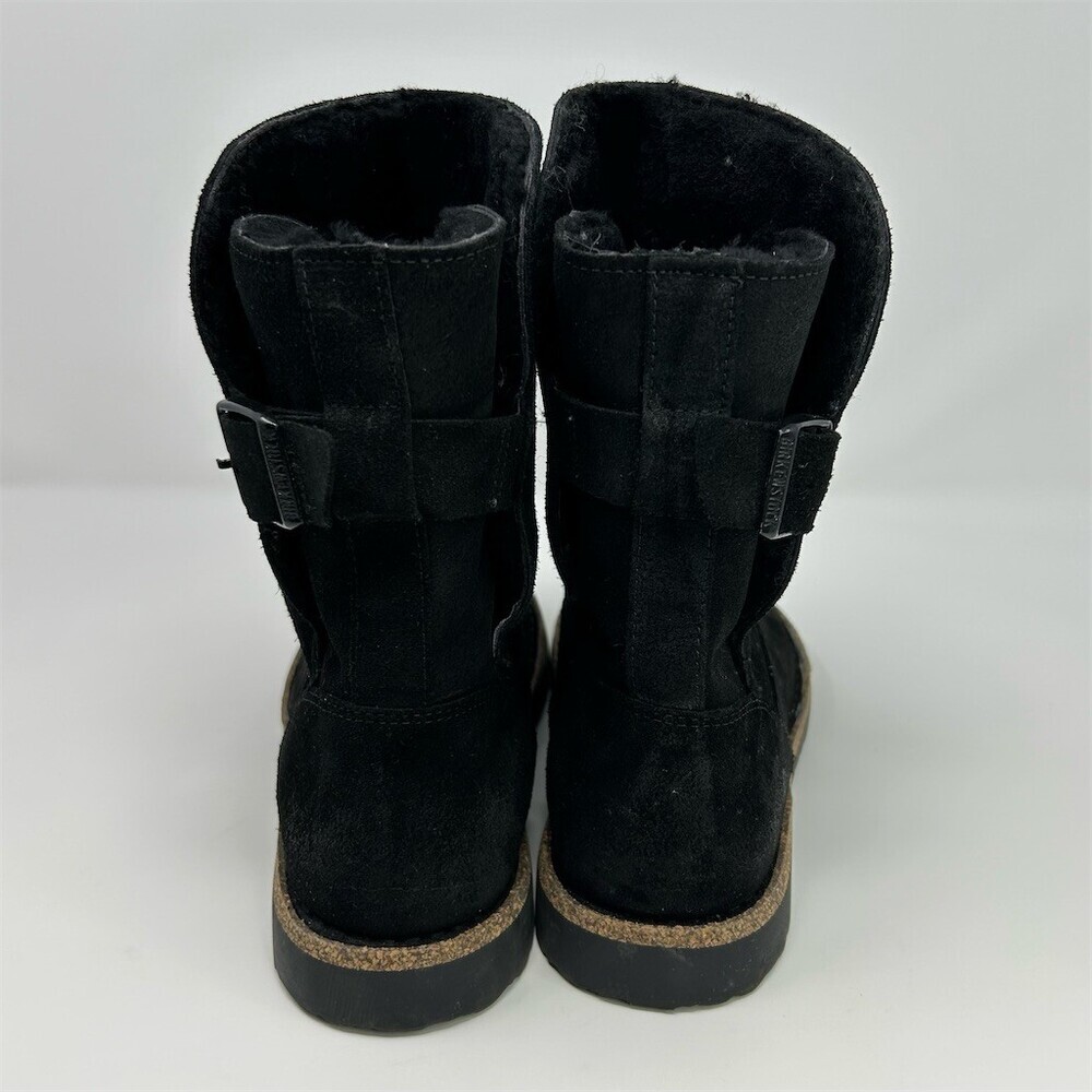 Birkenstock Uppsala Shearling Womens Mid-Calf Winter Boots Black Buckle EU 40 - Picture 8 of 11